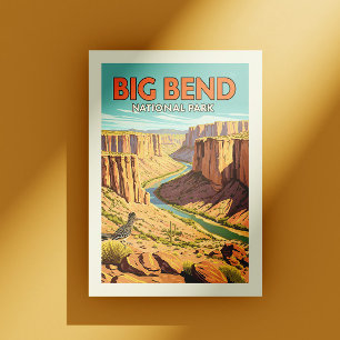 Vintage Big Bend National Park Postcard