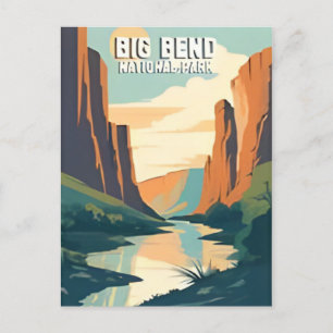 Vintage Big Bend National Park Texas Chihuahuan Postcard