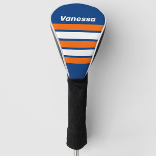 Vintage Big City Across Striping with Name Golf Head Cover