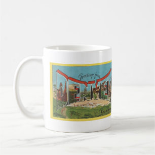 vintage Big Letter DENVER, COLORADO postcard Coffee Mug