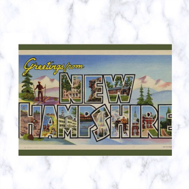 Vintage Big Letter New Hampshire Postcard (Creator Uploaded)