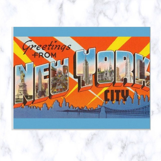 Vintage Big Letter New York City New York Postcard (Creator Uploaded)