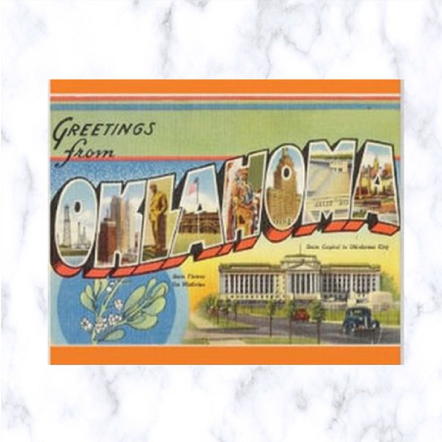 Vintage Big Letter Oklahoma Postcard (Creator Uploaded)