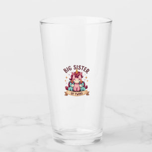 Vintage Big Sister of Twins Unicorn Sisterhood Cut Glass