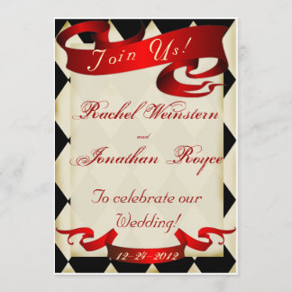 vintage Big top carnival  wedding invitation 4