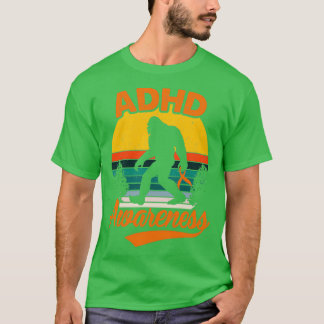 Vintage Bigfoot ADHD Awareness T-Shirt