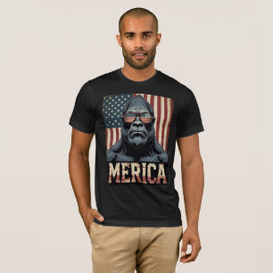 Vintage Bigfoot Merica 4th of july patriotic T-Shirt