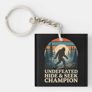 Vintage Bigfoot Mountain Hiking day Key Ring