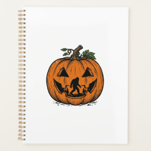 Vintage Bigfoot Pumpkin Halloween Vector Design_1 Planner
