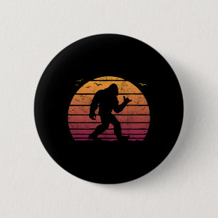 Vintage Bigfoot Surfing Beach Vacation Retro Surf 6 Cm Round Badge