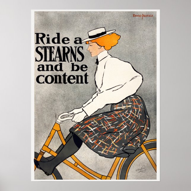 Vintage Bike Advertisement Poster (Front)