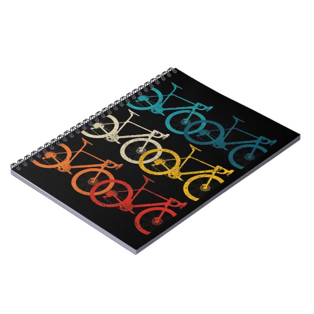 Vintage Bike Cycling Road Bike Racing Bicycle Notebook (Left Side)