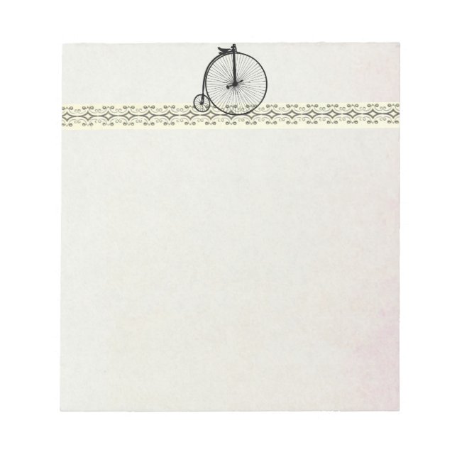 Vintage Bike Notepad (Front)