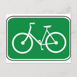 Vintage Bike Sign Postcard