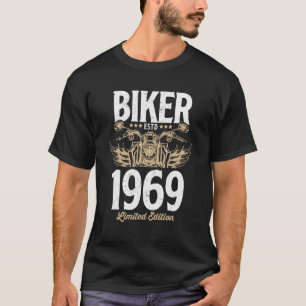 Vintage Biker Men Women Motorcycle Born In 1969 T-Shirt