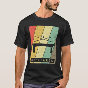 Vintage Billiards Sport Retro Poster T-Shirt
