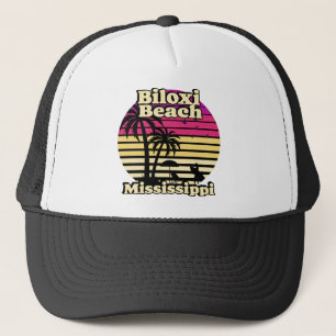 Vintage Biloxi Beach Mississippi Trucker Hat