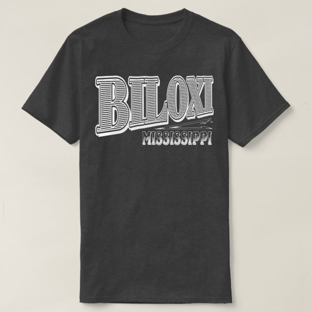 Vintage Biloxi MS T-Shirt (Design Front)