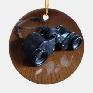 Vintage Binoculars Ceramic Tree Decoration