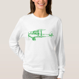 Vintage Biplane - Grass Green T-Shirt