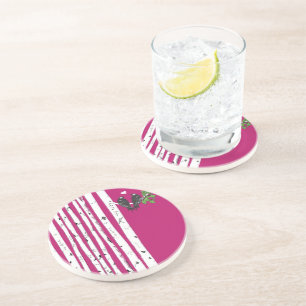 Vintage Bird Birch Tree Coasters