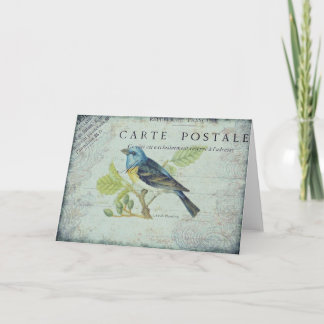 Vintage Bird Card