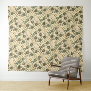 Vintage Bird Egg Nest Art Painting Eggs Tapestry