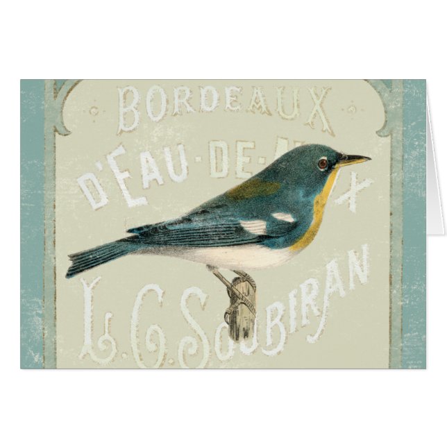 Vintage Bird Facing the Right (Front Horizontal)