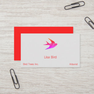 Vintage Bird Illustration Professional Business Card