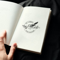 Vintage Bird on a Branche, Ex Libris Book