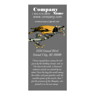 Vintage Bird Rack Card