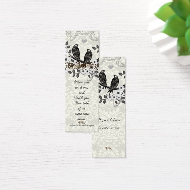 Vintage Bird Wedding Tags (Desk)