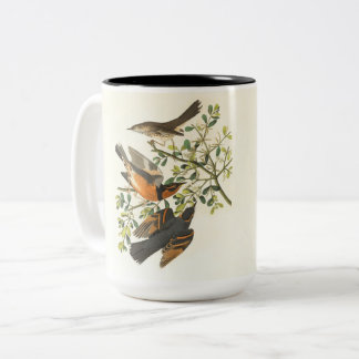 Vintage Bird & Wildflower Coffee Mug | Elegant Nat