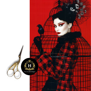 Vintage Birdcage Hat Floral Decoupage Tissue Paper