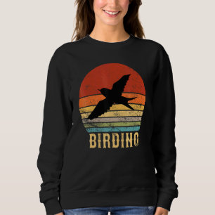Vintage Birding Birds For Birder Bird Watcher Sweatshirt