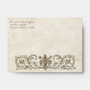 Vintage Birds, Blue Egg - Wedding Envelopes