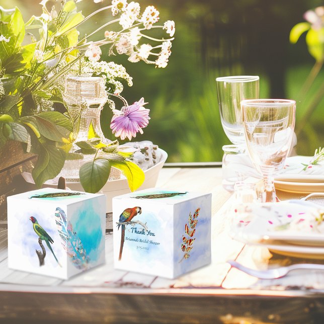 Vintage Birds Bridal Shower Favour Box (Creator Uploaded)