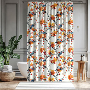 Vintage Birds Curtain Fall Gift for Grandparents