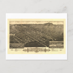Vintage Bird's-Eye View of Helena, Montana Postcard