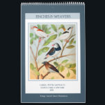 Vintage Birds - Finches and Weavers 2026 Calendar<br><div class="desc">Twelve-month wall calendar with vintage illustrations of finches and weaver birds from The Illustrated Book of Canaries and Cage-Birds,  published in 1878. Digitally cleaned and enhanced richly coloured antique images. Features over two dozen different species of finches and weavers.</div>