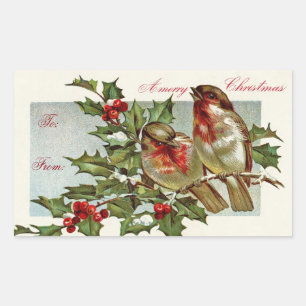 Vintage Birds Gift Tag