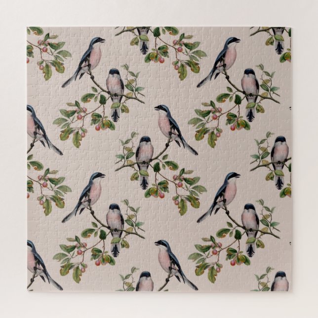 Vintage Birds Illustration Art Jigsaw Puzzle (Vertical)