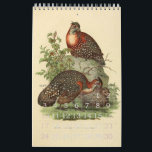 Vintage Birds Illustration Collection Calendar<br><div class="desc">Vintage Birds Illustration Collection</div>