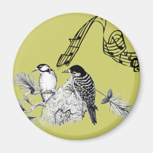 Vintage Birds Magnet