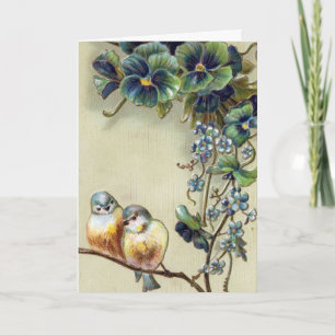 Vintage Birds Mother's Day Card