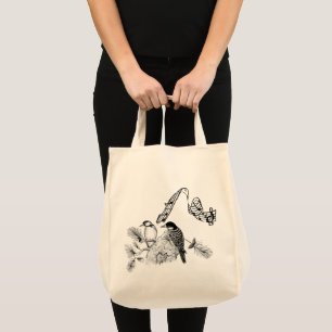 Vintage Birds Tote Bag
