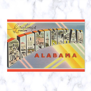 Vintage Birmingham Alabama Postcard