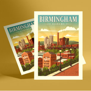 Vintage Birmingham, Alabama Postcard