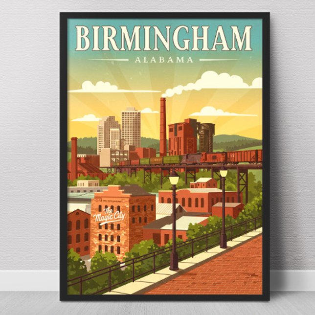 Vintage Birmingham, Alabama Poster (Creator Uploaded)