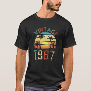 Vintage Birthday 1967 For Men Women 55 Year Old Bi T-Shirt
